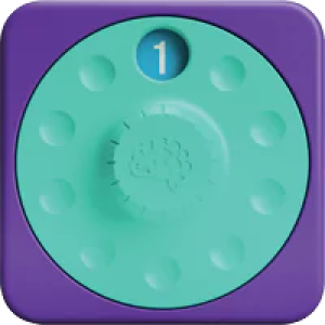 Tarcza Numerowa - PlayTab Sensoryczny Kwadrat - Jeden Element do Tablicy - Fat Brain Toys