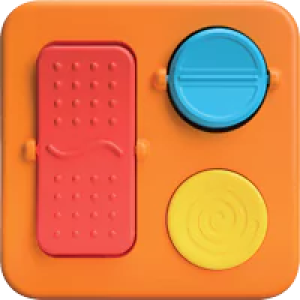 Przełączniki - PlayTab Sensoryczny Kwadrat - Jeden Element do Tablicy - Fat Brain Toys