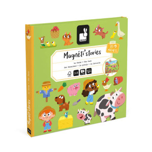Farma - układanka magnetyczna - 30 magnesów - magneti'stories - janod