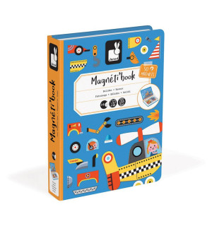 Pojazdy - Magnetyczna układanka Magnetibook Kolekcja - Janod