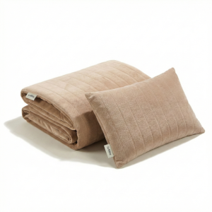 Mocca - zestaw xl narzuta i poduszka - velvet pure - la millou 6a406fe862d92