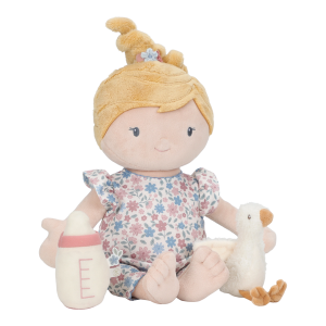 Julia Bobas - Lalka z Magnetyczną Butelką i Dłońmi - Miękka Pluszowa Przytulanka 40 cm - Little Dutch