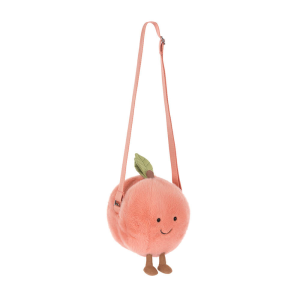 Torebka na Ramię Brzoskwinia z Listkiem - Torebeczka Pluszak - Listonoszka Maskotka - JellyCat