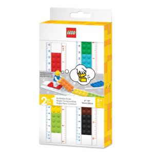 Linijka z klocków lego® z minifigurką - do zbudowania - 15-30 cm