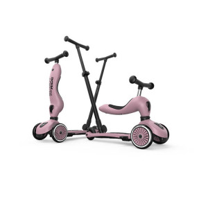 Wildberry Push & Go - Highwaykick1 2w1 - Jeździk i hulajnoga z Rączką do Prowadzenia 1-5 lat - Scootandride