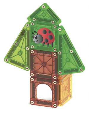 Treehouse - Podróżne Klocki Magnetyczne 26 el. w Metalowym Pudełku - Travel Set - Magna-Tiles