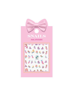 Promocja syrenki - naklejki na paznokcie dla dzieci - aqualand - snails