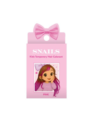 PROMOCJA Różowa Zmywalna Kreda do Włosów dla Dzieci - Szybka Koloryzacja Zmiana Koloru - Snails