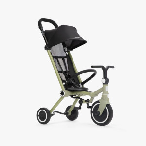 Oliwkowy rowerek trójkołowy z funkcją wózka - dziecięcy - wonder - smartrike