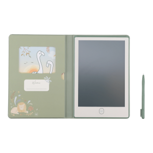 Zielony Tablet Graficzny do Rysowania - 30 kart - Rysunkowy dla Dzieci - Safari Friends - Little Dutch
