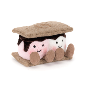 S'mores - Para Pianek w Kanapce z Krakersów - Pianki Marshmallows - 12 cm - Pluszowa Maskotka - JellyCat