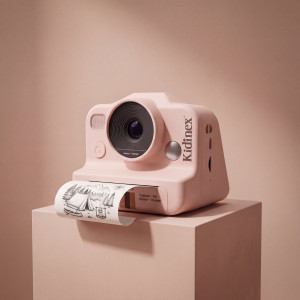 KidSnap Pink - Aparat Fotograficzny z Wydrukiem Natychmiastowym dla Dzieci - Kidinex