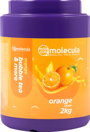 Popping Boba I Molekularer Kaviar Bubble Tea, Bubbles, Bubble tea Perlen 2kg I Orange