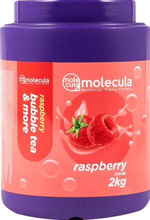 Popping Boba I Molekularer Kaviar Bubble Tea, Bubbles, Bubble tea Perlen 2kg I Himbeere