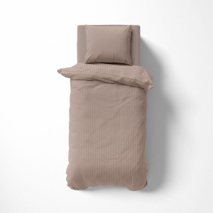 Luksusowa beżowa taupe pościel hotelowa z adamaszku 100% bawełna 140x200