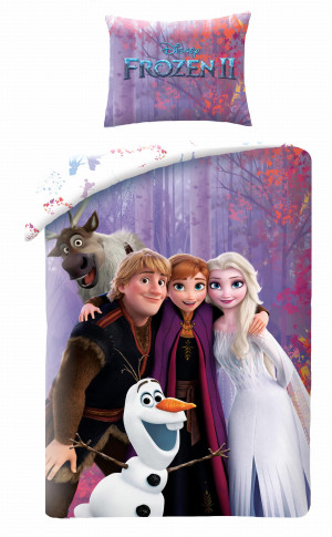 Pościel Bawełniana 140x200 KRAINA LODU FROZEN Elsa i Anna
