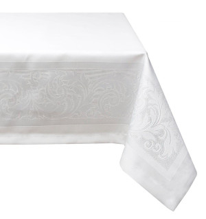 Obrus plamoodporny BIAŁY 140x180 Mesa LAURA