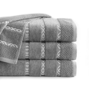 Ręcznik Gino 70x140 szary 550g 100% bawełna