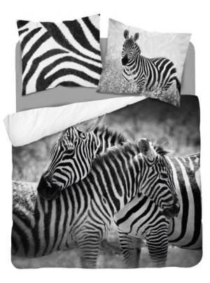Pościel Bawełniana Zebra 160x200 Holland Natura 3817A