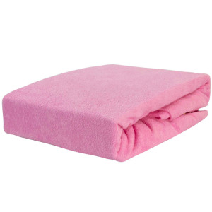 Prześcieradło FROTTE Z GUMKĄ 60x120 Różowy