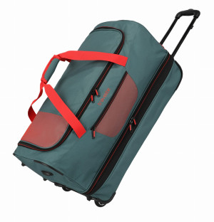 Torba Podróżna na kółkach Travelite Basic 70cm Zielony/Pomarańczowy