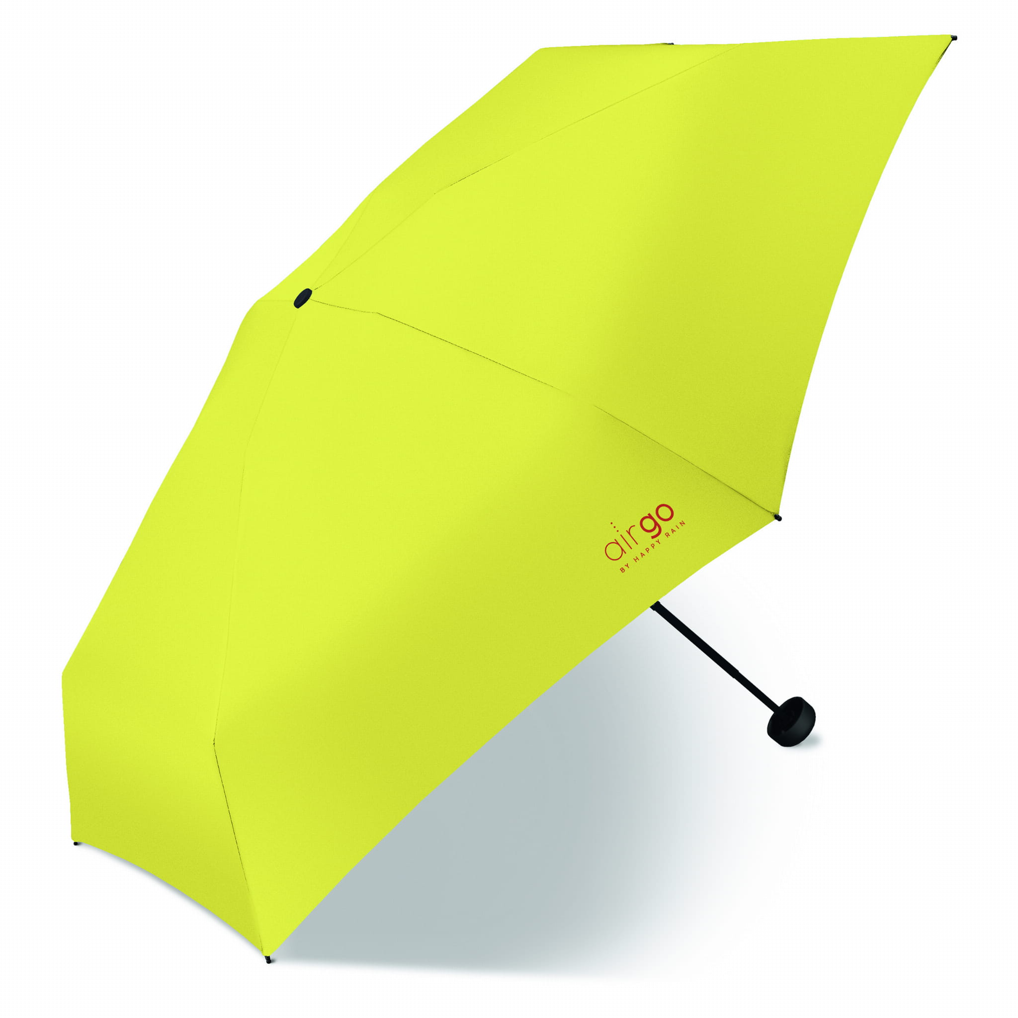 Parasol Happy Rain Air Go Mini krótki manualny Żółty do torebki