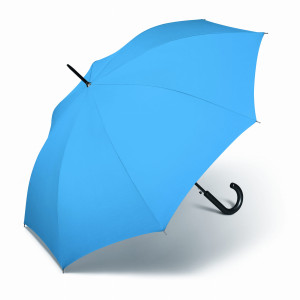 Parasol Happy Rain Długi Long Błękitny Automatycznie otwierany