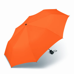 Parasol Happy Rain Mini krótki Automatycznie otwierany kieszonkowy Pomarańcz/Orange do torebki