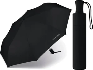 Parasol Pierre Cardin CZARNY AC Mini Black automatycznie otwierany