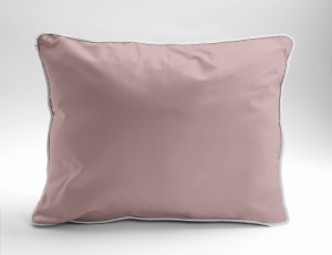 Poszewka Pure z Makosatyny bawełnianej 70x80 Różowa Pudrowa Premium
