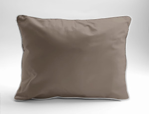 Poszewka Pure z Makosatyny bawełnianej 50x60 Ciemny Beż Taupe Premium