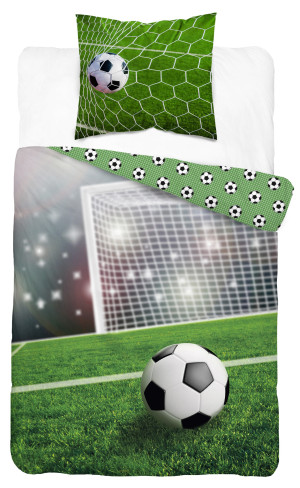 Pościel młodzieżowa 140x200 Bramka Piłka Futbol