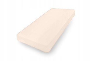 Prześcieradło Jersey Z Gumą 150/160x190/200x30 Jasne Beżowe PREMIUM