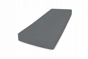 Prześcieradło Jersey Z Gumą 180/190x190/200x30 Grafitowe PREMIUM