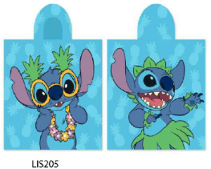 Ponczo dziecięce z kapturem 55x110 Ręcznik Lilo i Stitch HIT