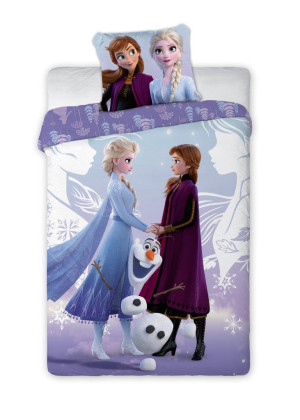 Pościel Bawełniana 160x200 KRAINA LODU FROZEN Anna i Elza