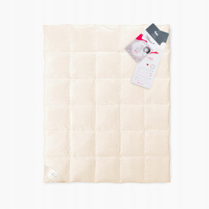 Kołdra PUCH GĘSI 70% 135x200 Basic Całoroczna 1100g kremowa