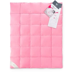 Kołdra PUCH GĘSI 70% 135x200 Basic Całoroczna 1100g różowa