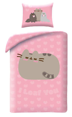 Pościel Młodzieżowa 140X200 Pusheen Kotek Mikrofibra