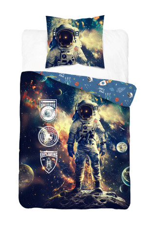 Pościel młodzieżowa 140x200 Kosmonauta Kosmos