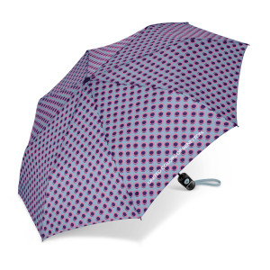 Parasol Benetton Mini Kropki Kolorowe Lila Fiolet AC tourmaline