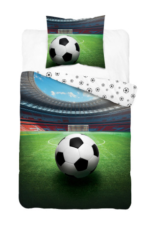 Pościel młodzieżowa 140x200 Boisko Piłka Nożna Futbol