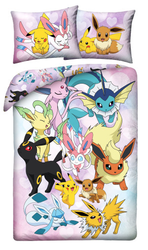 Pościel Młodzieżowa 140X200 Pokemony Pikaczu Mikrofibra