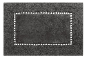 Dywanik bawełniany 50x70 Chic z cyrkoniami Stalowy