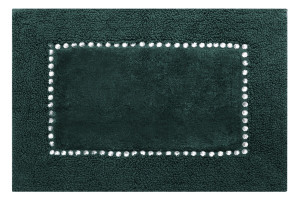 Dywanik bawełniany 60x90 Chic z cyrkoniami Ciemny Zielony