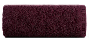 Ręcznik Pierre Cardin 70x140 Evi burgundowy Premium bawełna 430gr