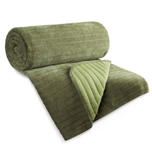 Narzuta dekoracyjna 170x210 Glori Szenil oliwkowa