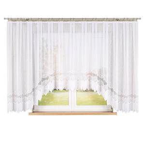 Firanka gotowa żakardowa Modesta 400x160cm biała