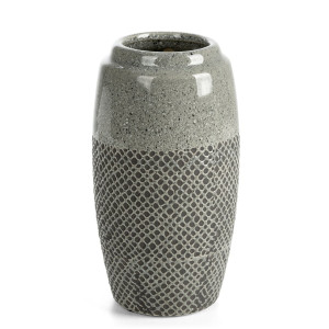 Wazon Dekoracyjny NORI 13 x 13 x 25 cm stalowy + czarny
