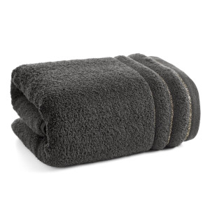 Ręcznik 50x90 Nadine stalowy Premium bawełna 500g